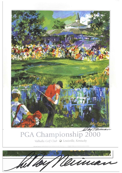 LeRoy Neiman Signed Poster of the PGA Championship 2000 Artwork